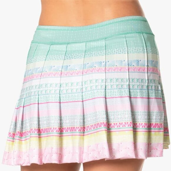 Lucky in Love Mint and Pink Mini Skirt - Picture 2 of 9